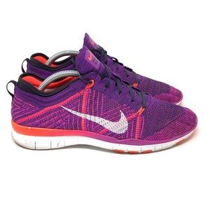 Nike Free TR Flyknit Hyper in violet pink, 10.